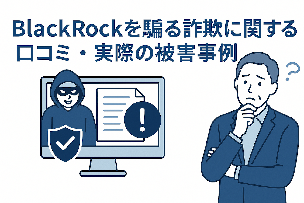 BlackRockを騙る詐欺に関する口コミ・実際の被害事例