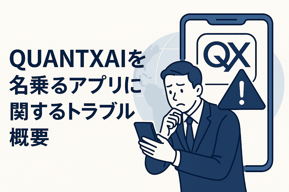 QUANTXAIを名乗るアプリに関するトラブル概要