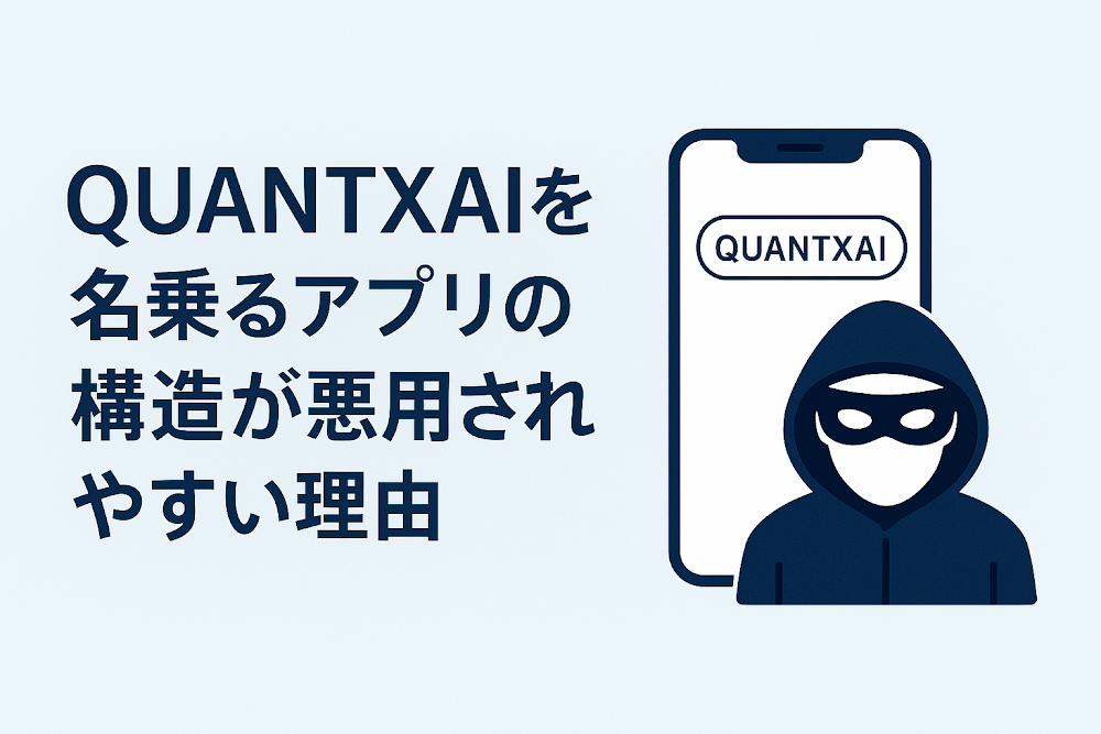 QUANTXAIを名乗るアプリの構造が悪用されやすい理由