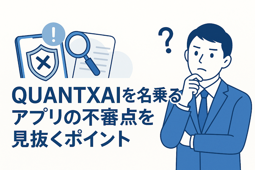 QUANTXAIを名乗るアプリの不審点を見抜くポイント