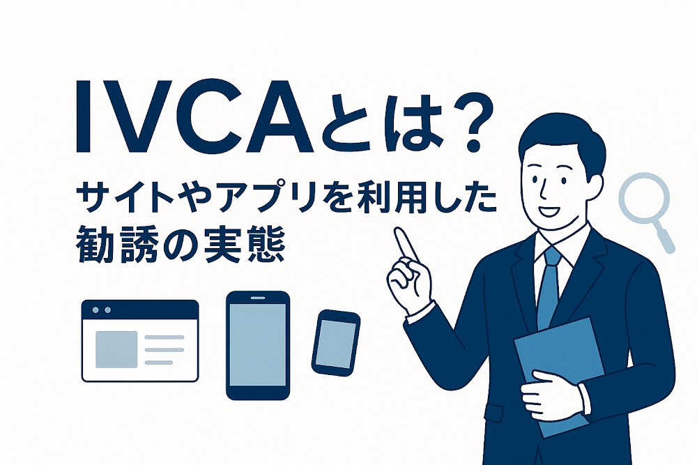 IVCAとは?サイトやアプリを利用した勧誘の実態