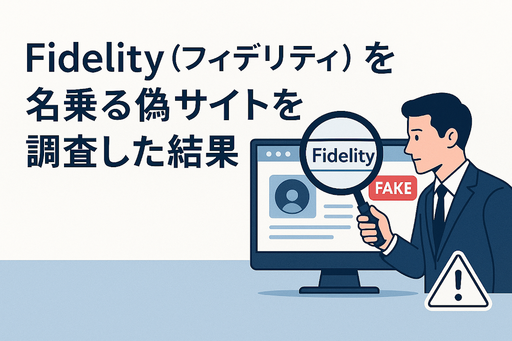 Fidelity(フィデリティ)を名乗る偽サイトを調査した結果