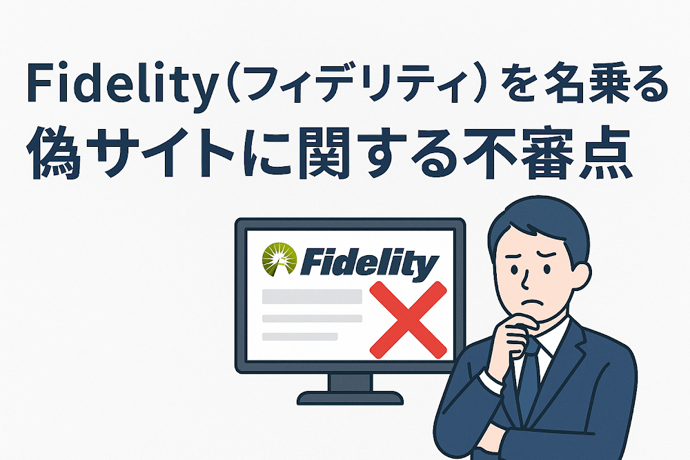 Fidelity(フィデリティ)を名乗る偽サイトに関する不審点