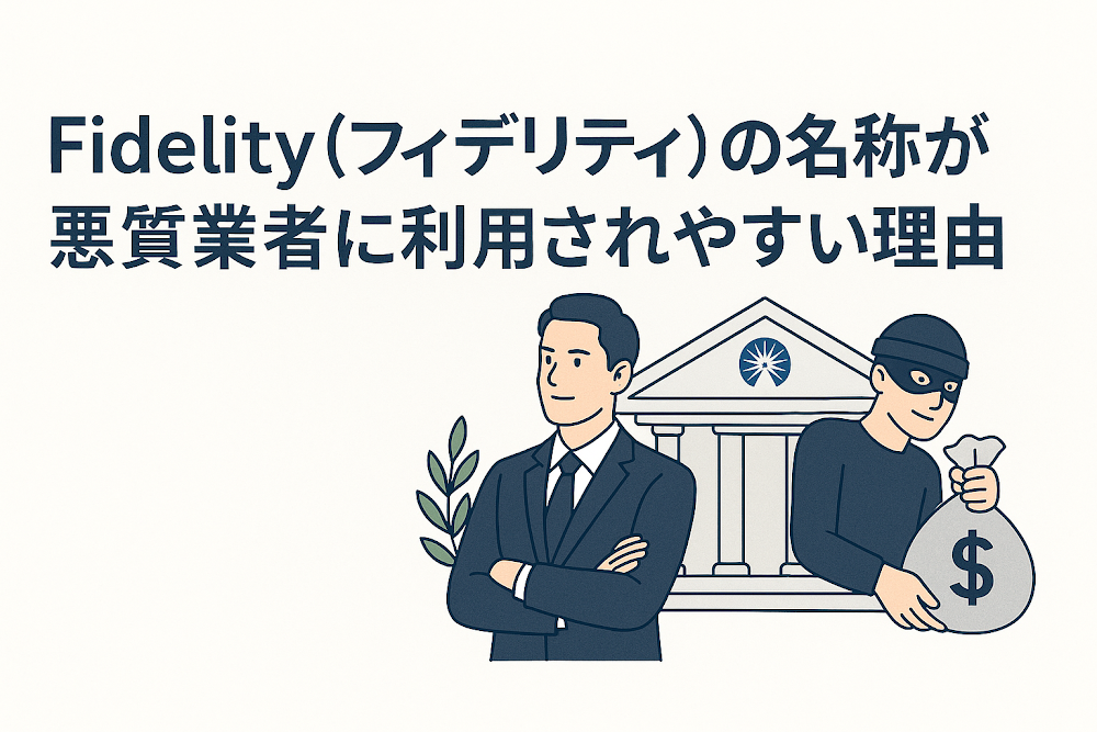 Fidelity(フィデリティ)の名称が悪質業者に利用されやすい理由