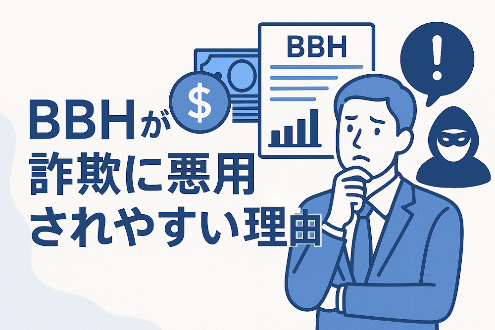 BBHが詐欺に悪用されやすい理由