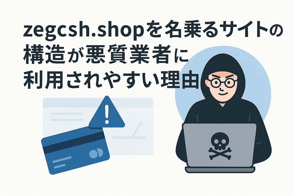 zegcsh.shopを名乗るサイトの構造が悪質業者に利用されやすい理由