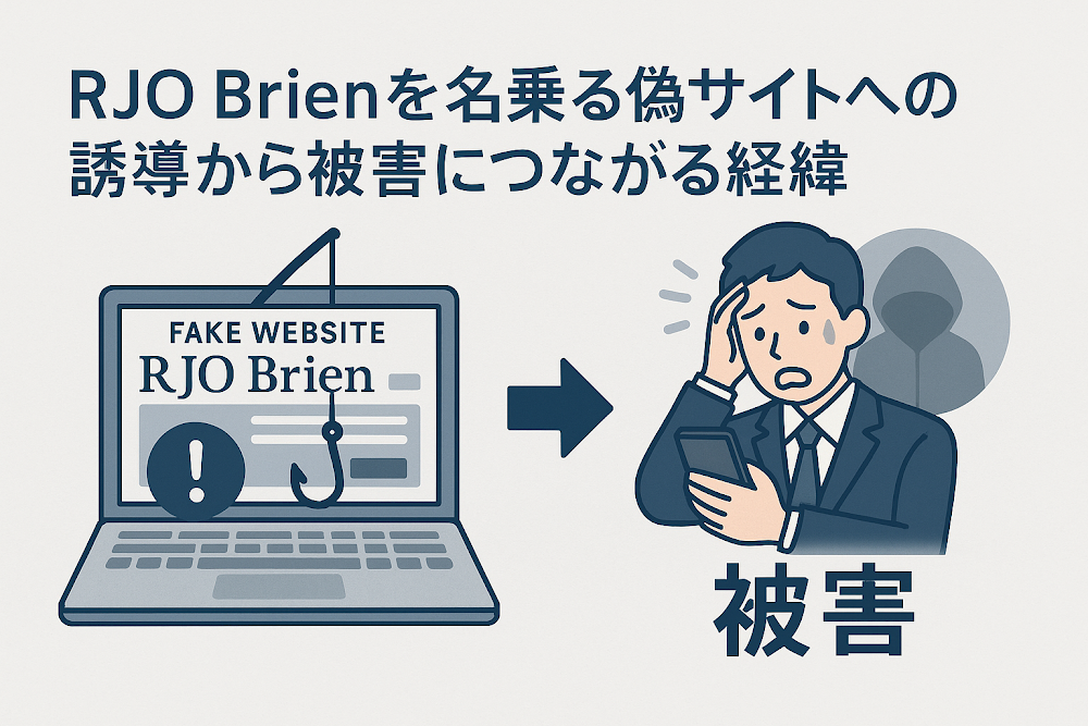 RJO Brienを名乗る偽サイトへの誘導から被害につながる経緯