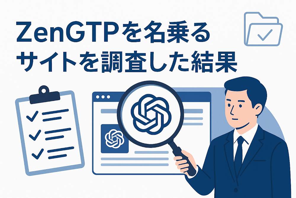 ZenGTPを名乗るサイトを調査した結果