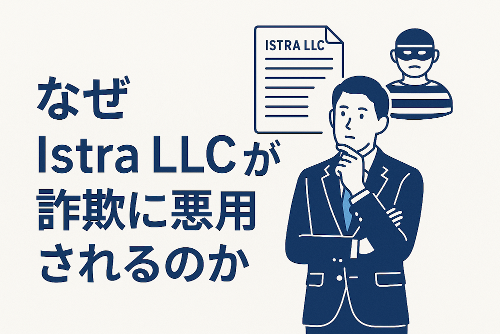 なぜIstra LLCが詐欺に悪用されるのか