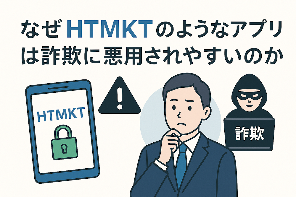 なぜHTMKTのようなアプリは詐欺に悪用されやすいのか