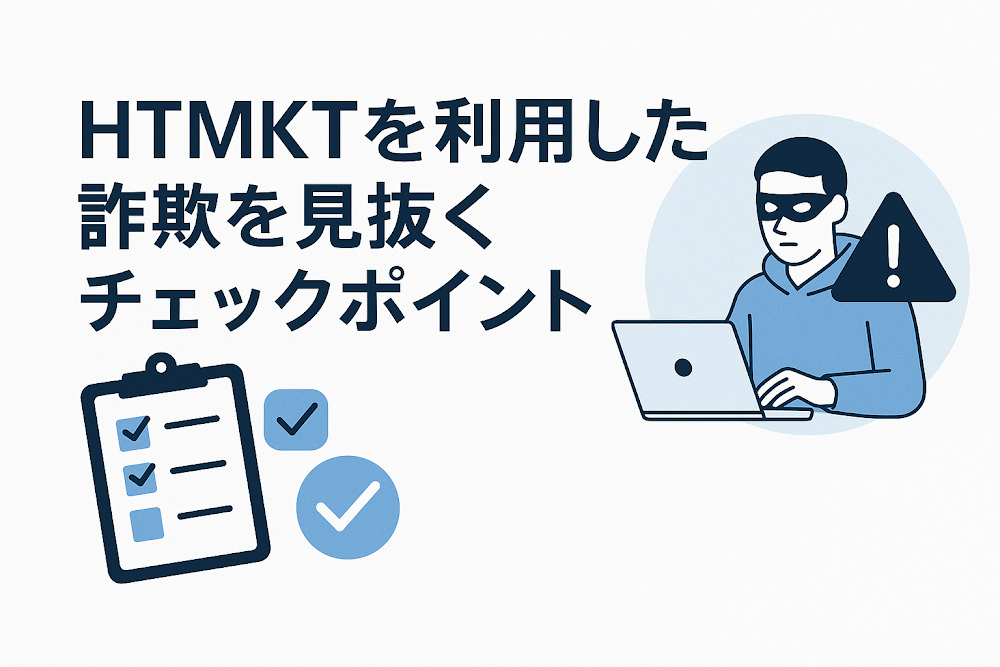 HTMKTを利用した詐欺を見抜くチェックポイント
