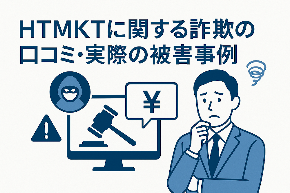HTMKTに関する詐欺の口コミ・実際の被害事例