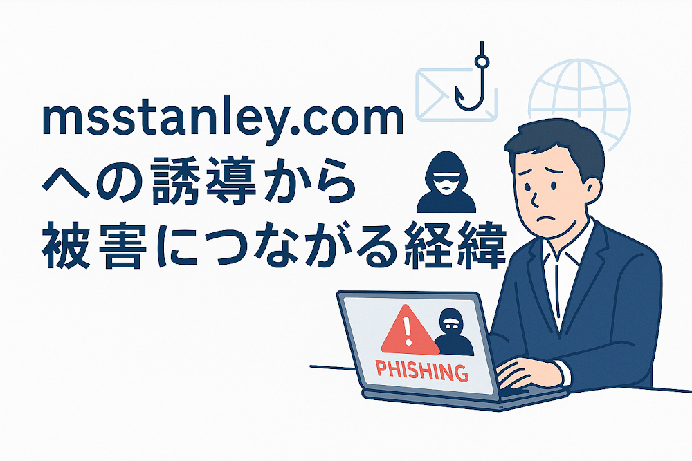 msstanley.comへの誘導から被害につながる経緯