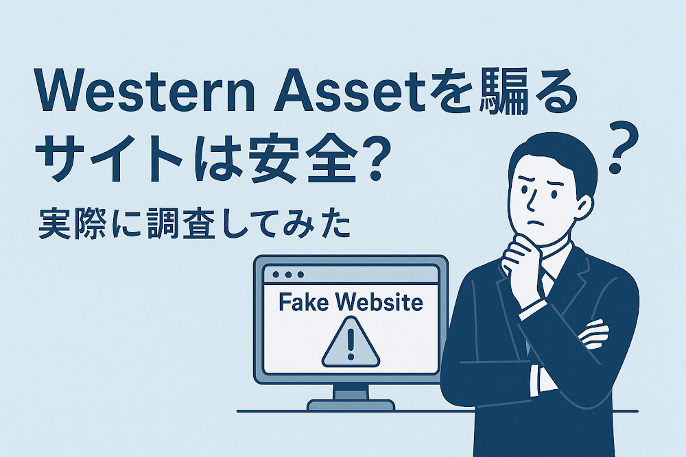 Western Assetを騙るサイトは安全？実際に調査してみた