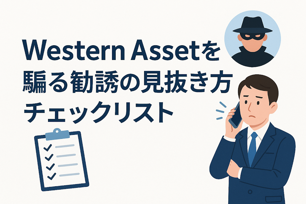 Western Assetを騙る勧誘の見抜き方チェックリスト