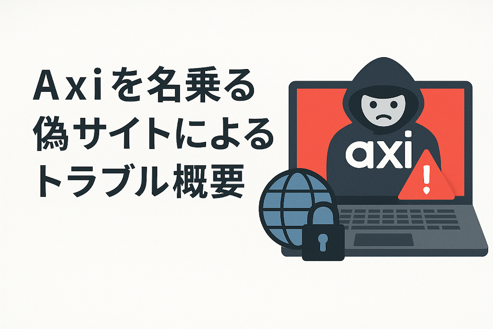 Axiを名乗る偽サイトによるトラブル概要