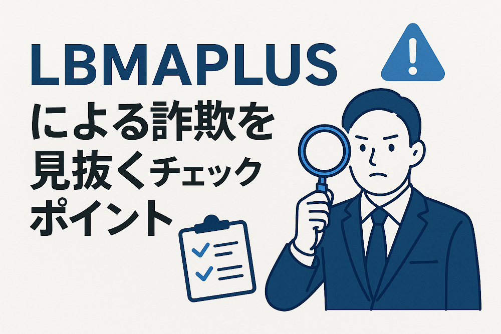 LBMAPLUSによる詐欺を見抜くチェックポイント