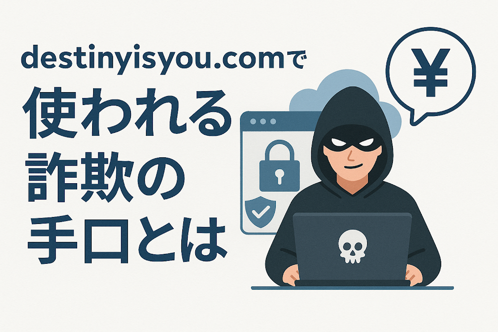 destinyisyou.comで使われる詐欺の手口とは