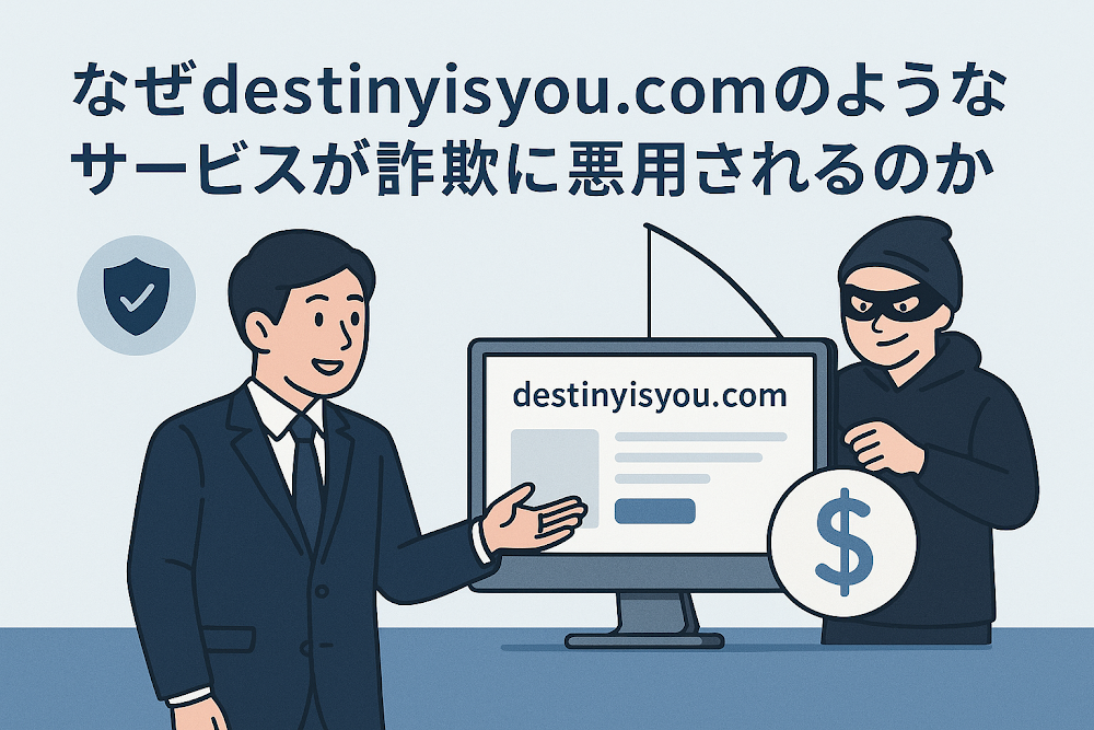 なぜdestinyisyou.comのようなサービスが詐欺に悪用されるのか