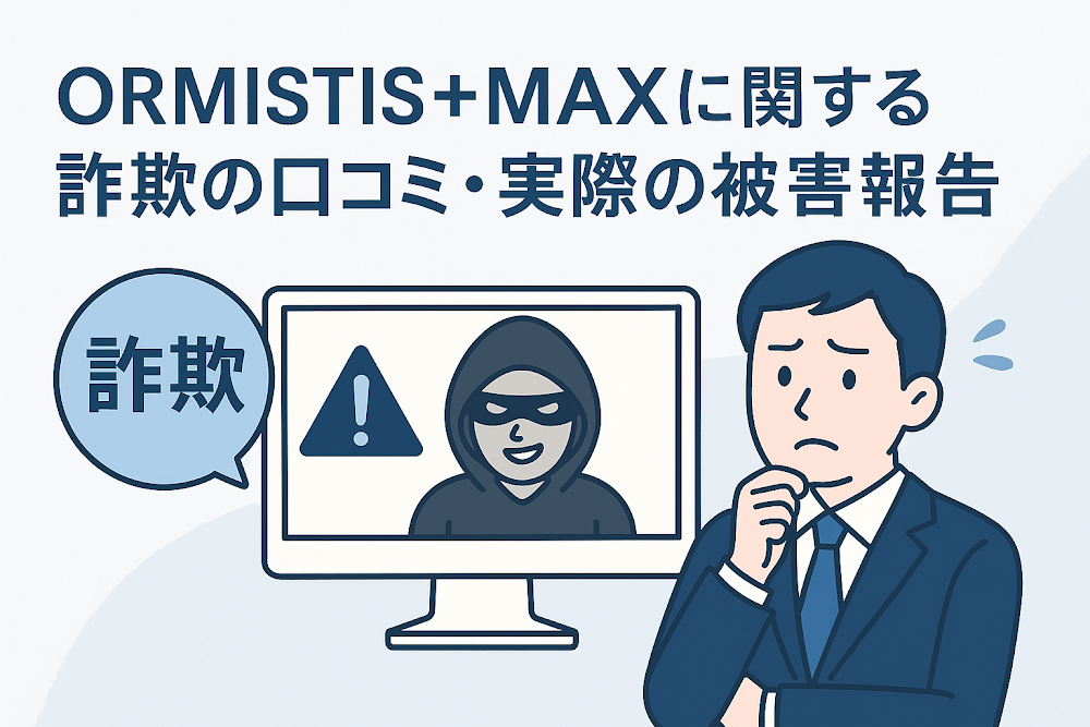 ORMISTIS+MAXに関する詐欺の口コミ・実際の被害報告