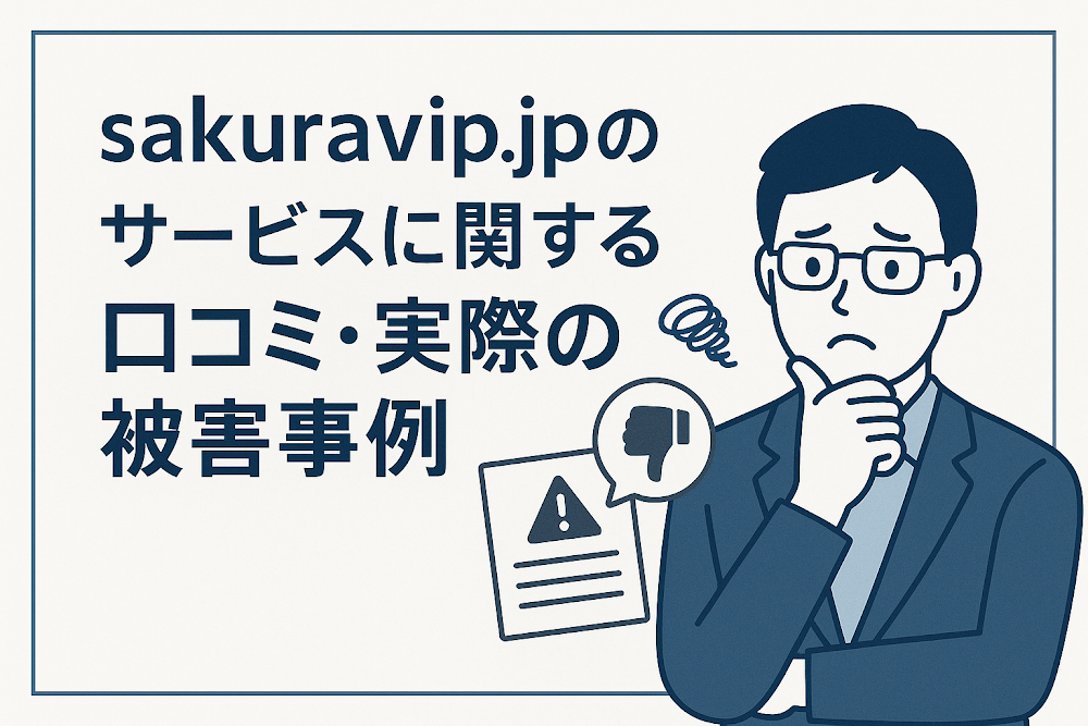 sakuravip.jpのサービスに関する口コミ・実際の被害事例