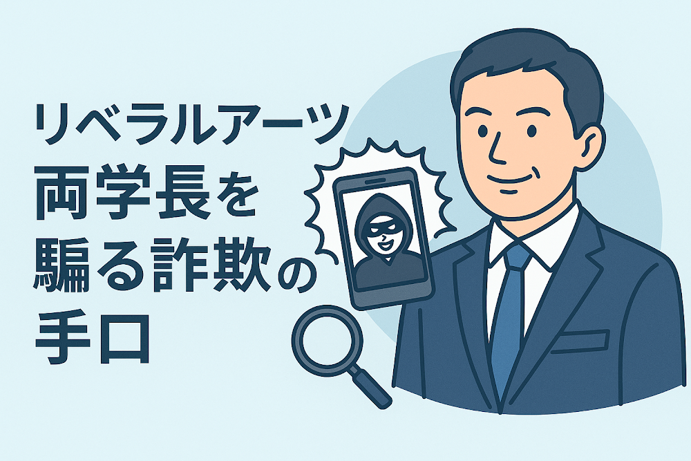 リベラルアーツ両学長を騙る詐欺の手口