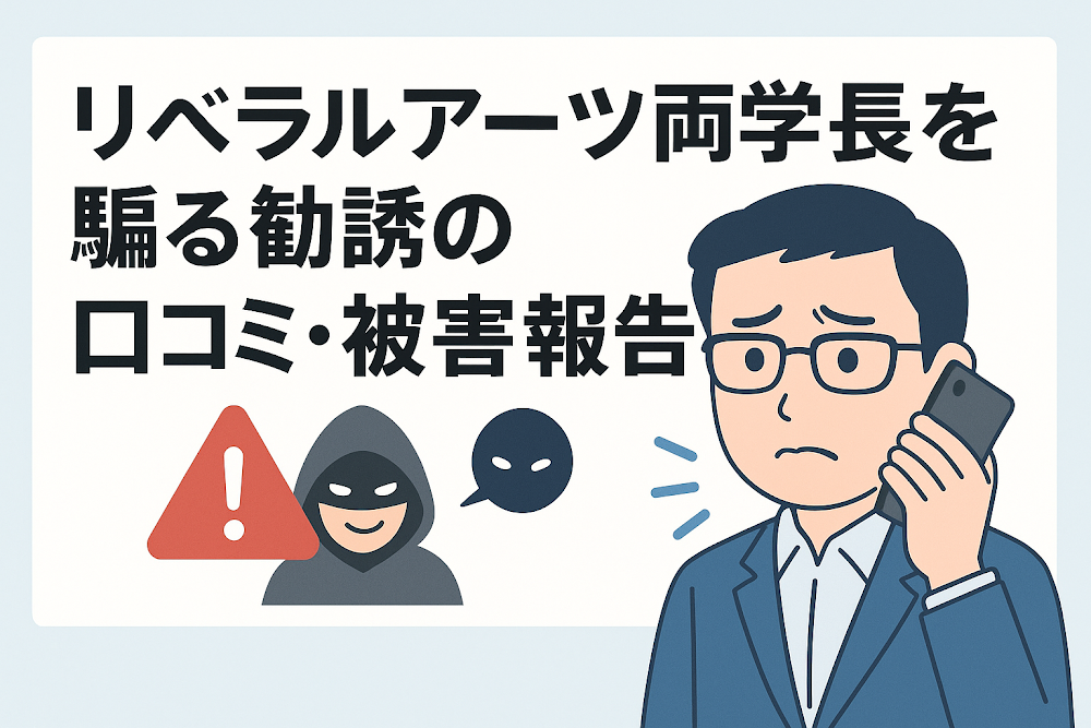 リベラルアーツ両学長を騙る勧誘の口コミ・被害報告