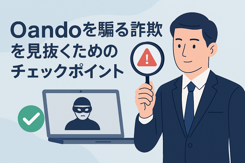 Oandoを騙る詐欺を見抜くためのチェックポイント
