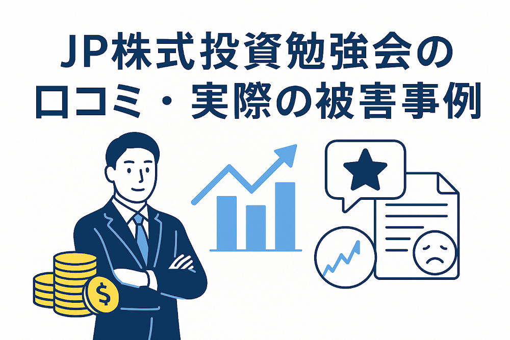 JP株式投資勉強会の口コミ・実際の被害事例
