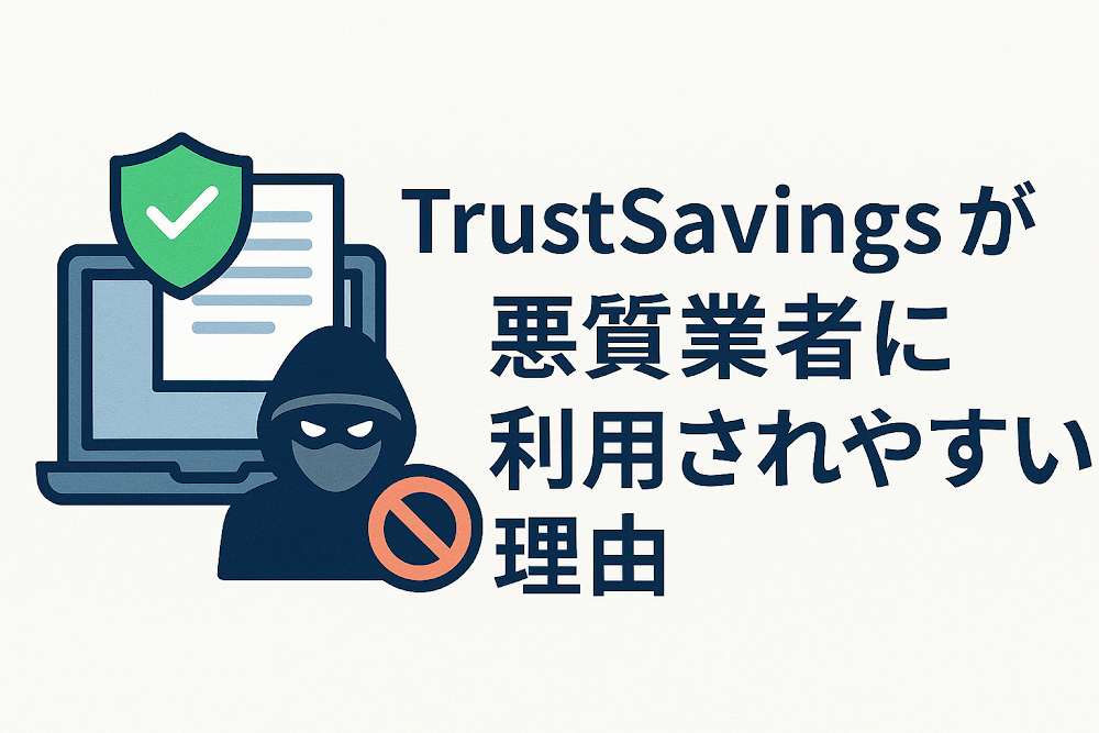 TrustSavingsが悪質業者に利用されやすい理由