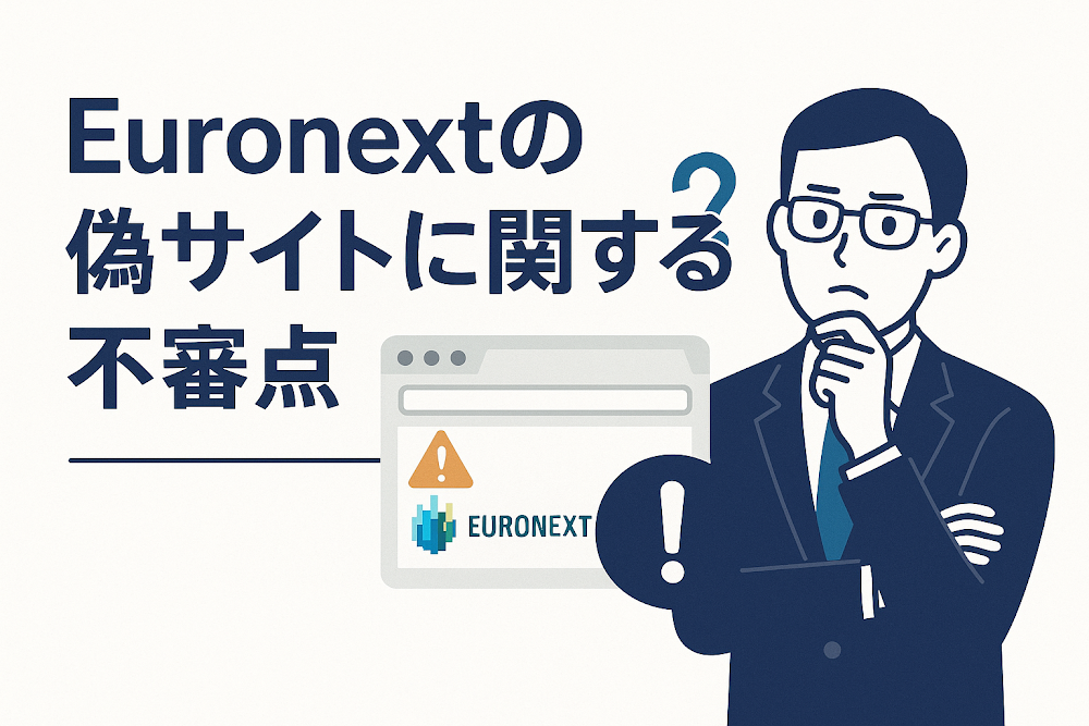 Euronextの偽サイトに関する不審点