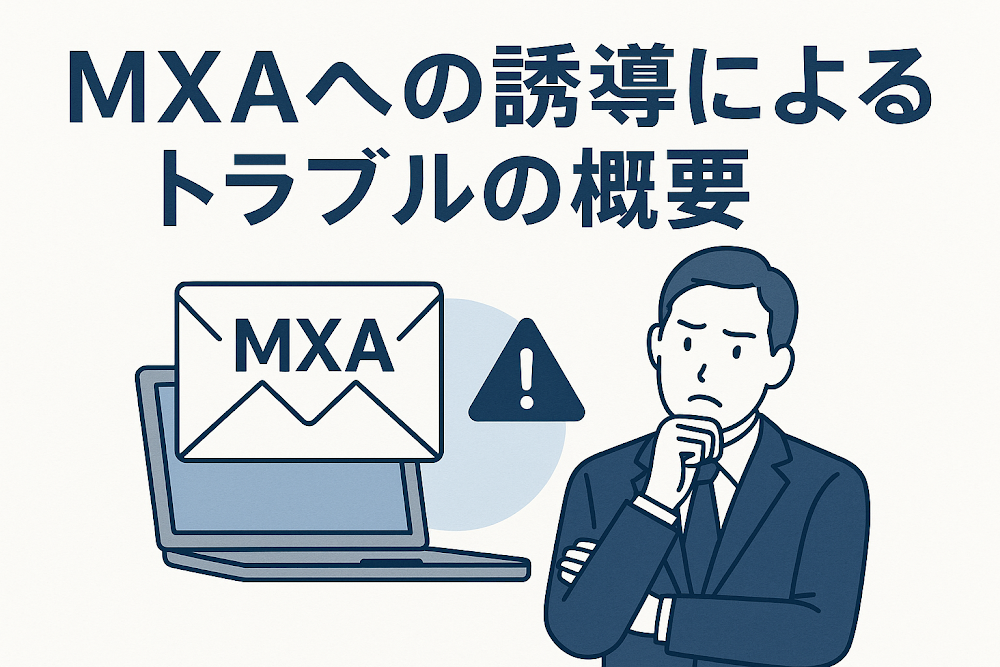 MXAへの誘導によるトラブルの概要
