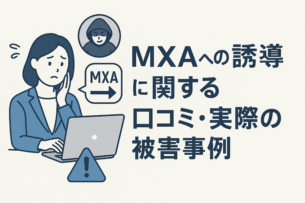 MXAへの誘導に関する口コミ・実際の被害事例