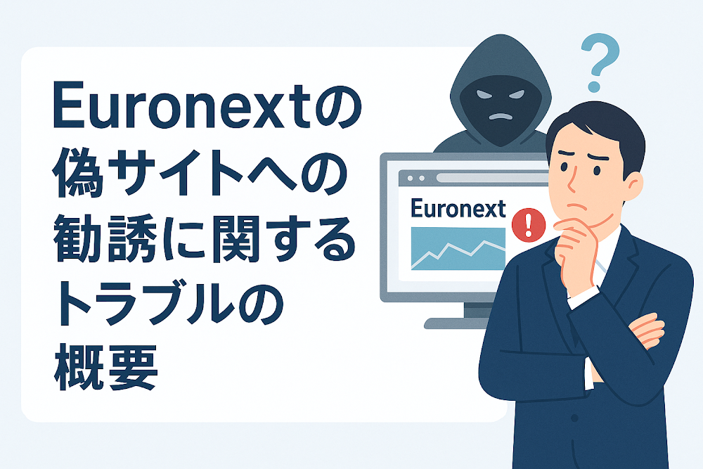 Euronextの偽サイトへの勧誘に関するトラブルの概要