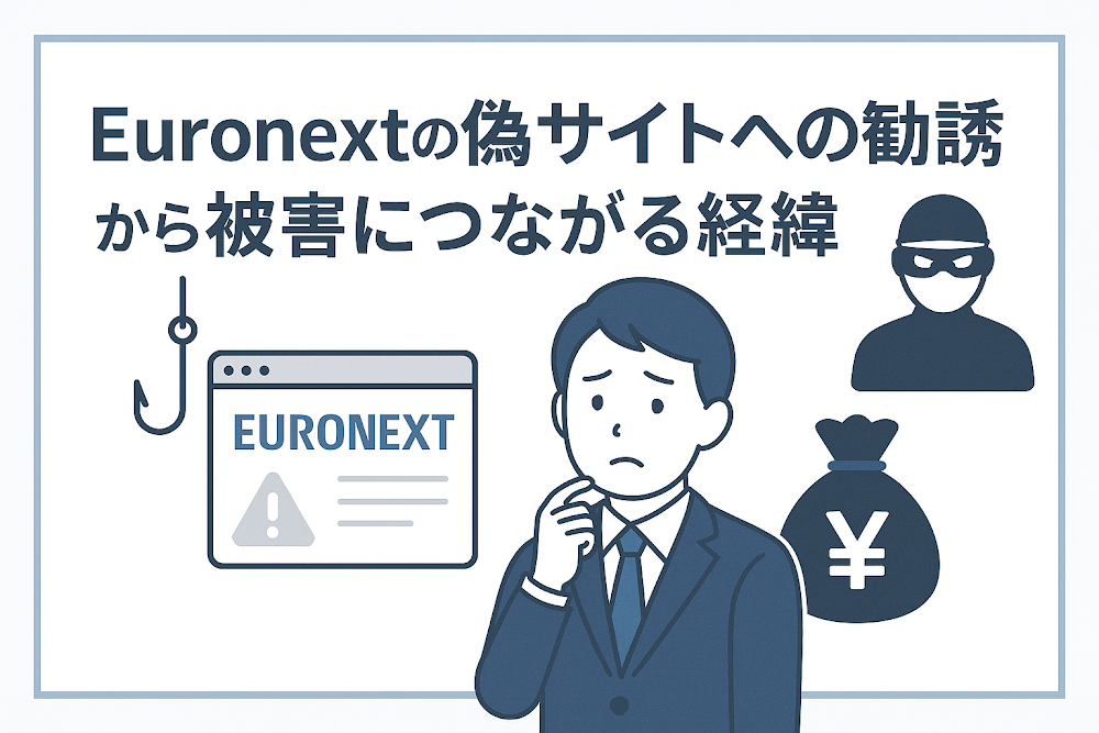 Euronextの偽サイトへの勧誘から被害につながる経緯