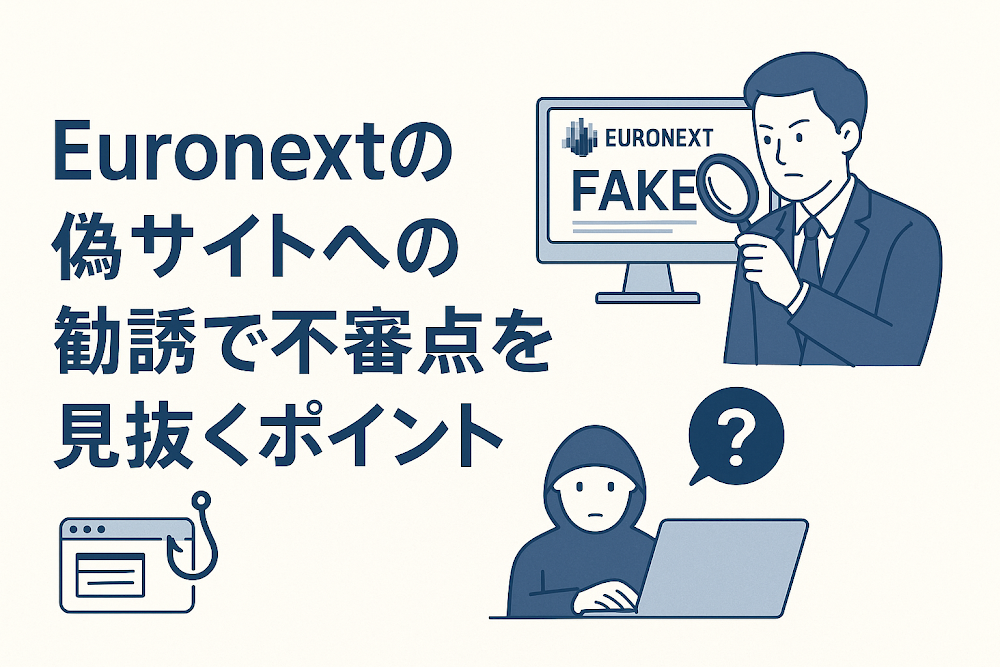 Euronextの偽サイトへの勧誘で不審点を見抜くポイント