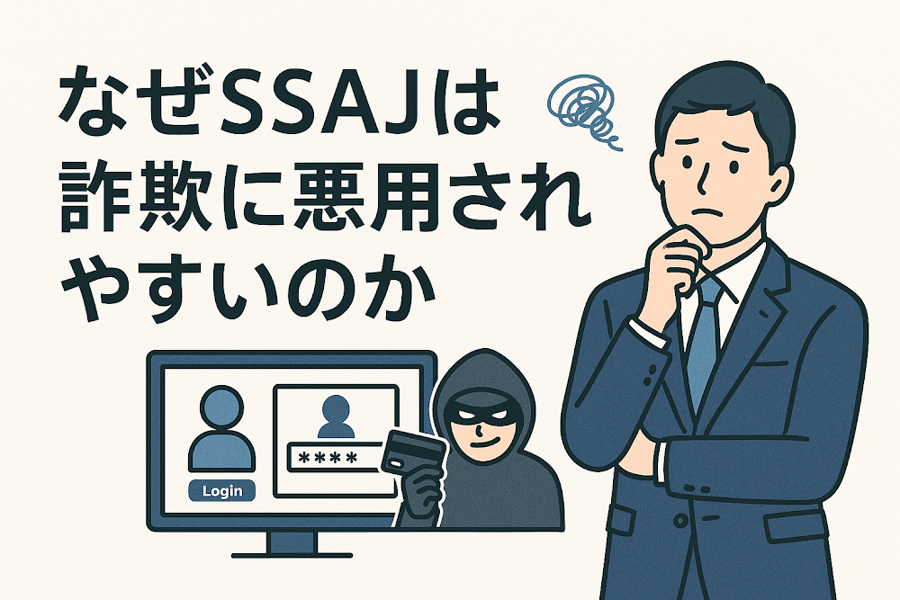 なぜSSAJは詐欺に悪用されやすいのか