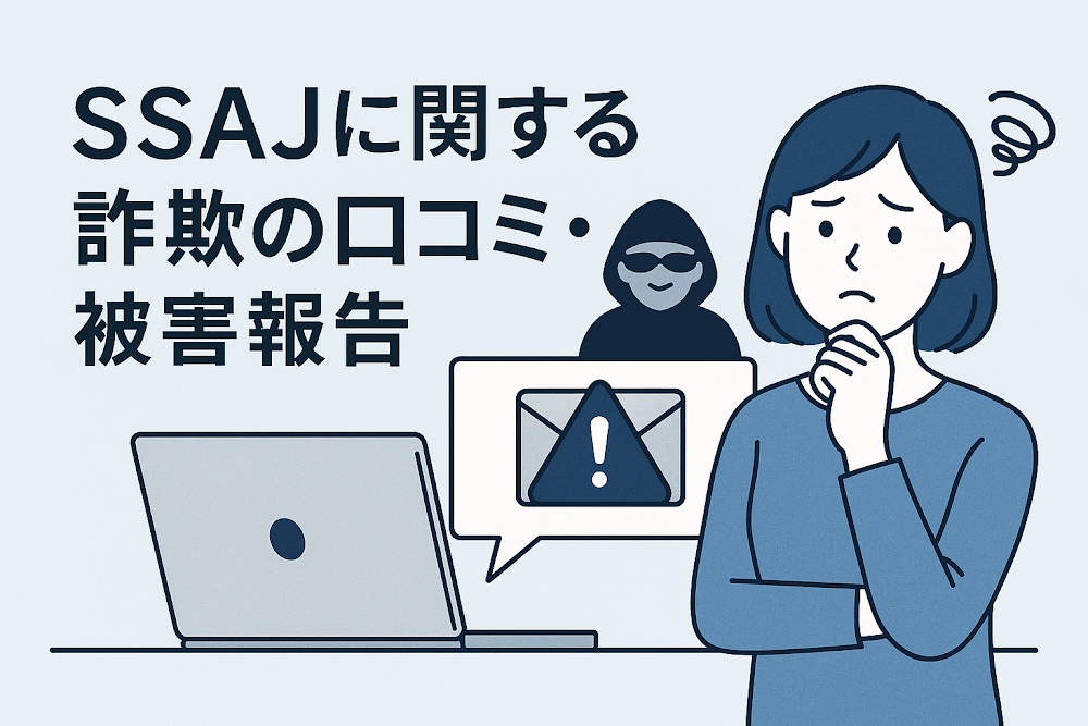 SSAJに関する詐欺の口コミ・被害報告