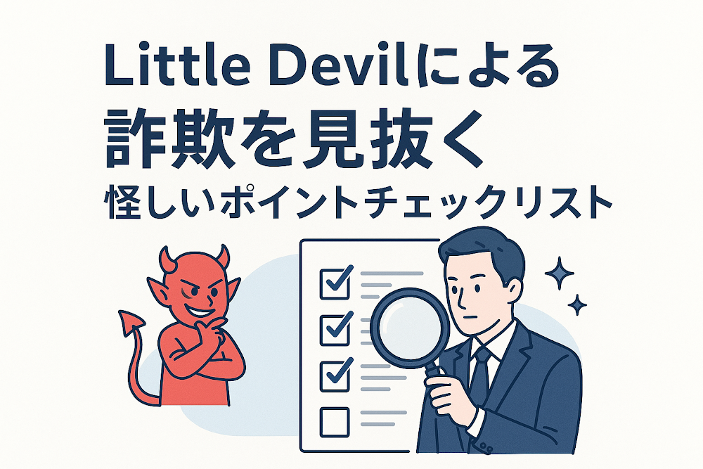 Little Devilによる詐欺を見抜く怪しいポイントチェックリスト