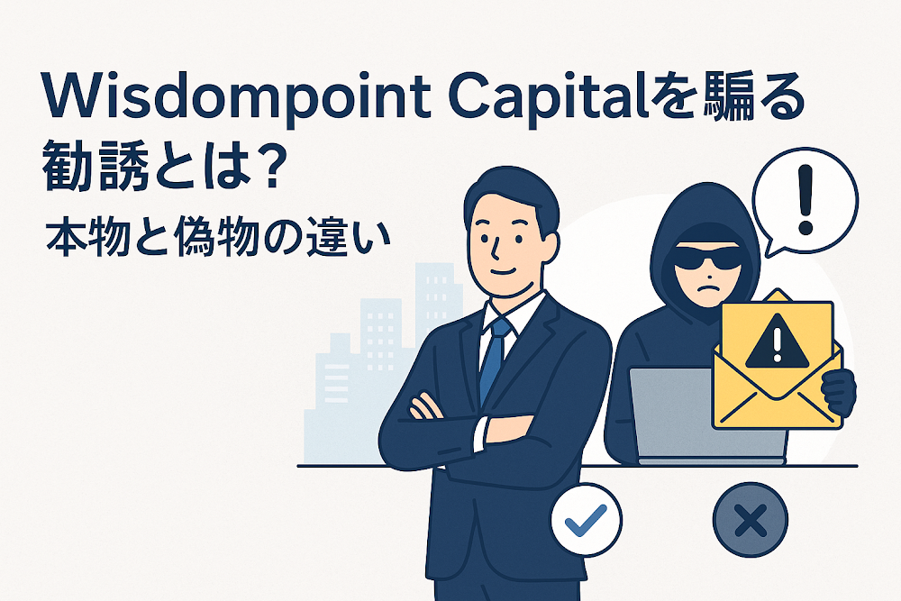 Wisdompoint Capitalを騙る勧誘とは？本物と偽物の違い