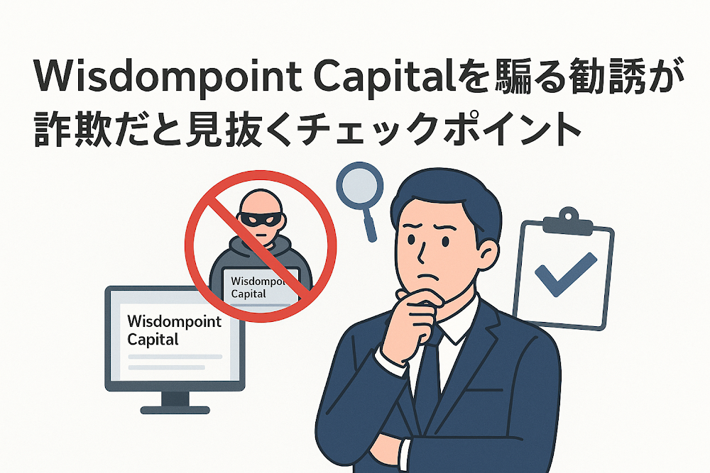 Wisdompoint Capitalを騙る勧誘が詐欺だと見抜くチェックポイント