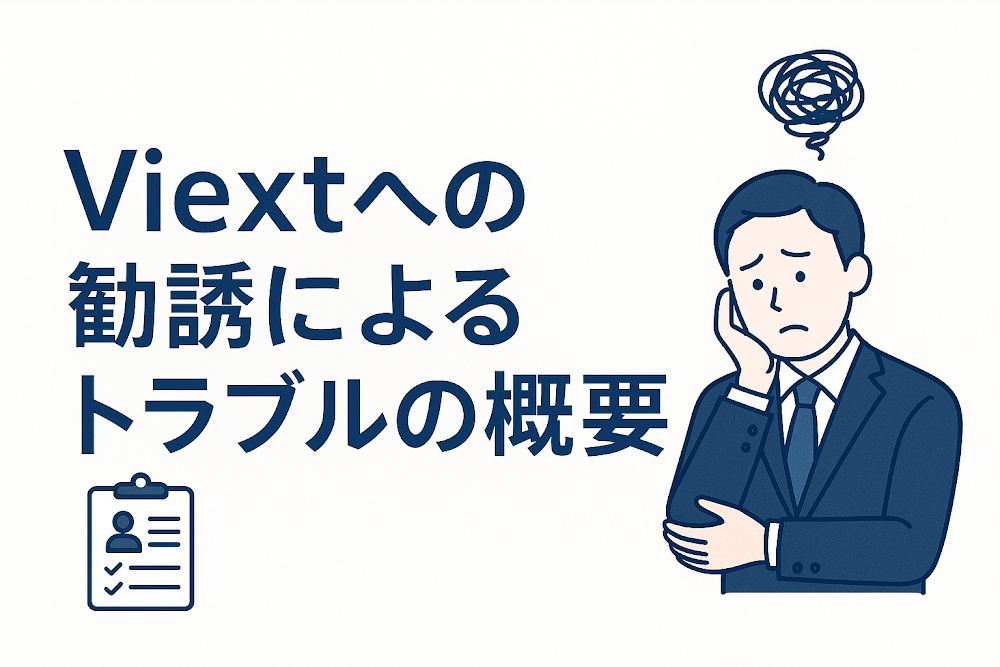 Viextへの勧誘によるトラブルの概要