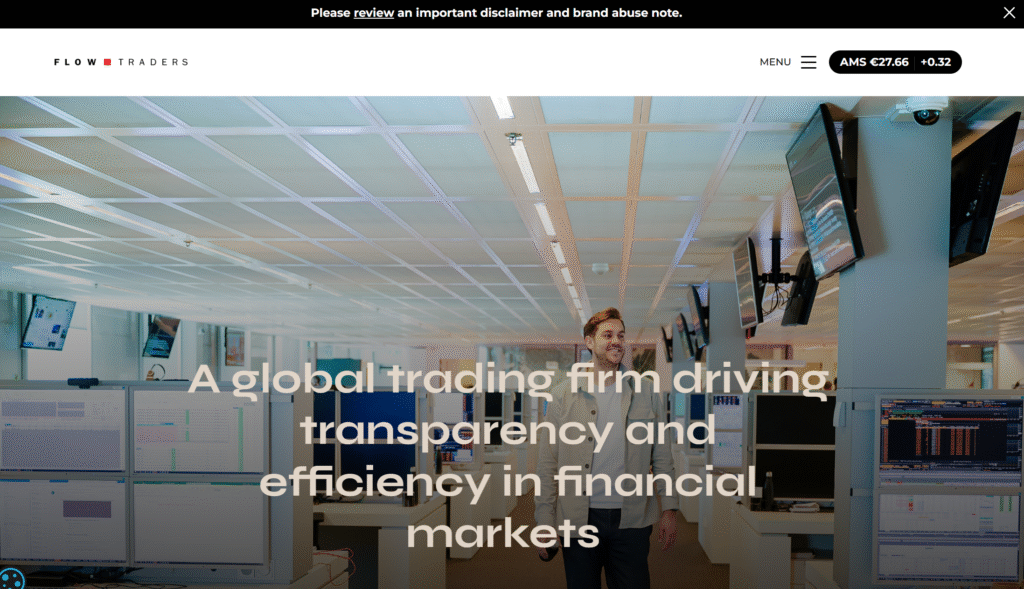 FLWTRD正規企業Flow Traders公式サイト
