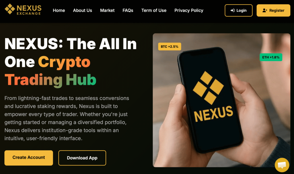 nexusexchange.orgサイトトップ
