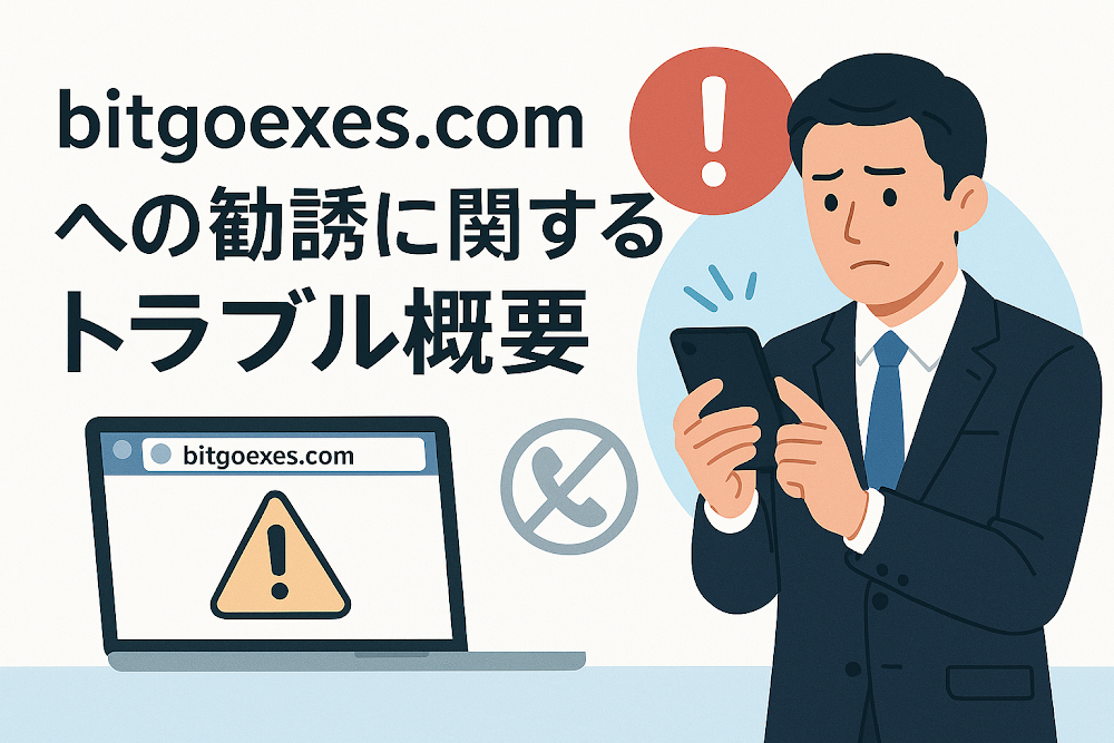 bitgoexes.comへの勧誘に関するトラブル概要