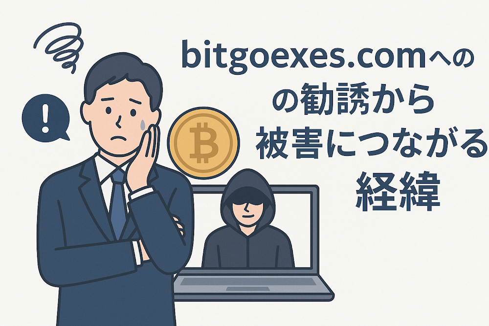 bitgoexes.comへの勧誘から被害につながる経緯