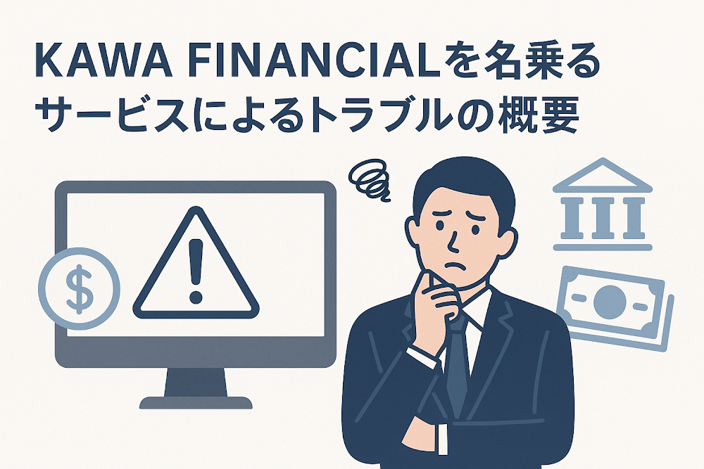 KAWA FINANCIALを名乗るサービスによるトラブルの概要