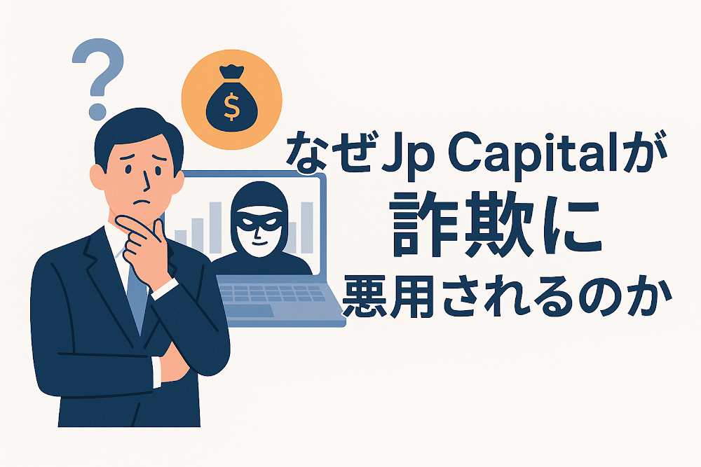 なぜJp Capitalが詐欺に悪用されるのか