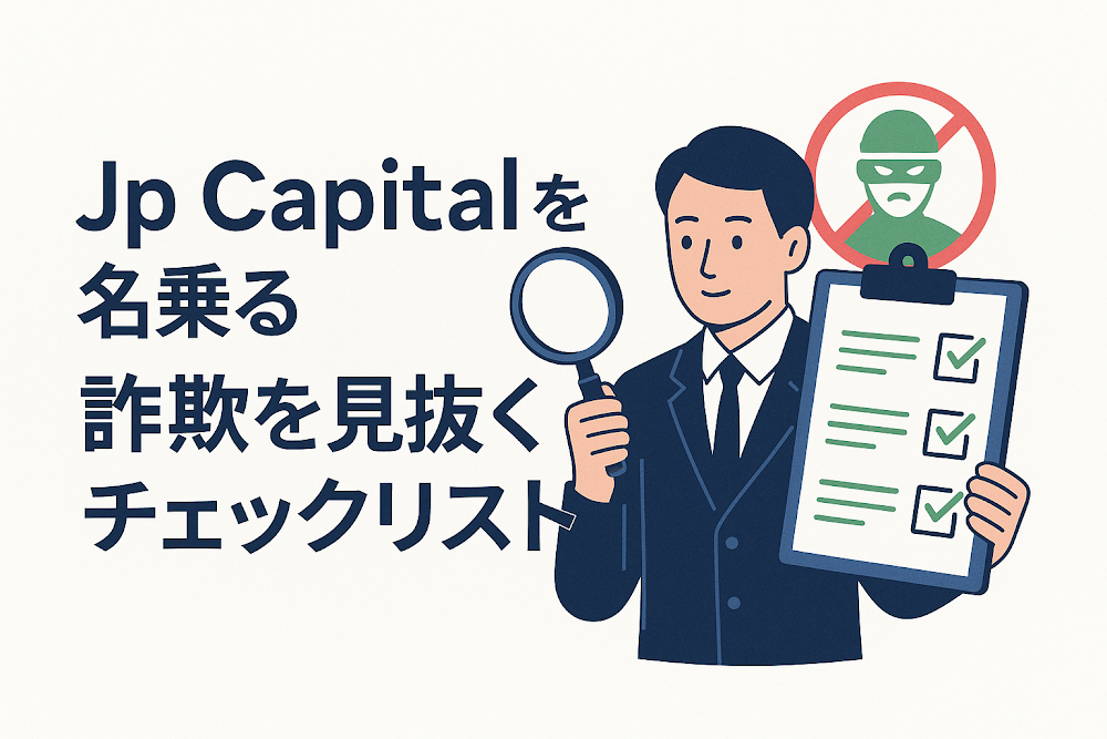 Jp Capitalを名乗る詐欺を見抜くチェックリスト
