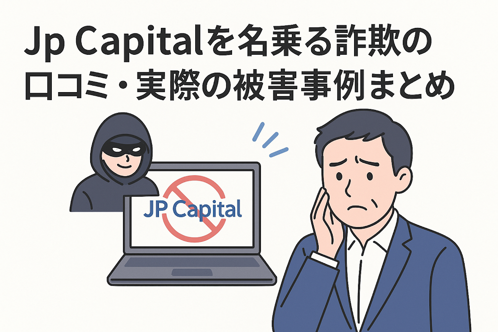 Jp Capitalを名乗る詐欺の口コミ・実際の被害事例まとめ